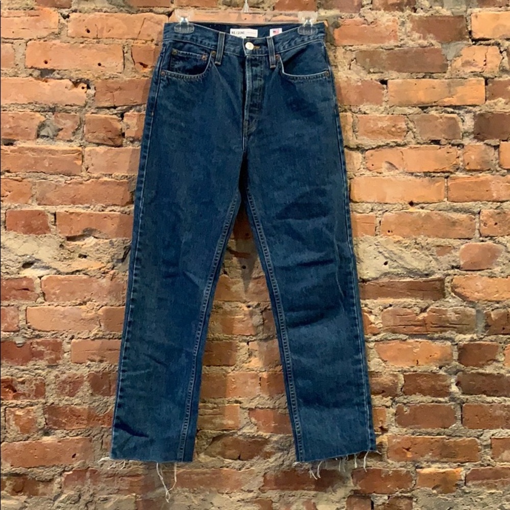 RE/DONE High Rise Stovepipe Denim